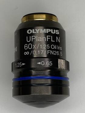 Fn26.5 Olympus 60x/1.25 /0.17/fn26 Uplanfl N Oil Iris /0.17/fn26.5 Microscope Objective Lens