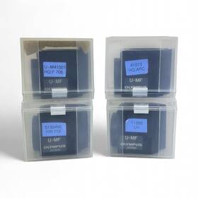 Olympus 801234440408 U-mf Fluorescence Filter Cube Lot Of 4 Various Sets Used Bo