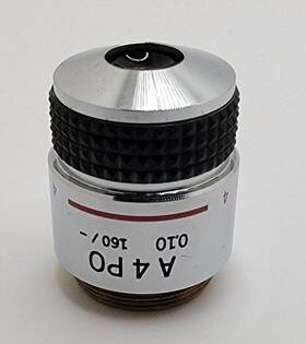 A4xpo Olympus A 4x Po Polarizing / Pol Microscope Obective Lens 160mm A4po