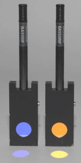 Ba550rif Olympus Blue And Yellow Dichroic Filter Sliders Ba510if With Carrier