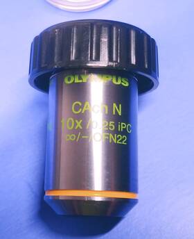 Cachn10xipc Olympus Microscope 10x Objective Cach N Ipc Phase Contrast