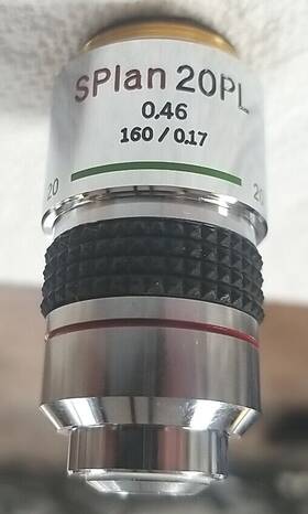 Splan20pl Olympus Phase Contrast Objective Lens Splan 20 Pl For Bh2 Plan