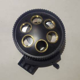 U-d6re Olympus U-r156 Microscope Nosepiece 6 Position Turret And Analyzer Slot