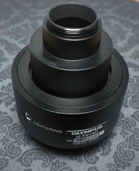 U-tv1xc Olympus 1.0x Centering C-mount Camera Adapter For Bx Series Microscopes