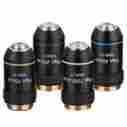 Pax-b Amscope Plan Objective Lens Set 10x 20x 40x 100x With Black Finish
