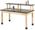 Pr7131k30n Diversified Woodcrafts Fixed Height Riser Table Oak Epoxy 842998061980
