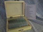 Ps25w Amscope 25 Glass Prepared Microscope Slides With Wooden Box 608729743743