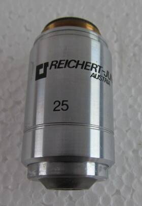 Reichert 25x/.65 /.17 Jung Objective Lens Plan Apo