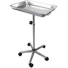 Salon Mayo Tray Equipment Stainless Doctor Mobile Trolley Steel Stand Medical