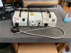 Foi-150 Schott Fostec 20800 Lot Of 3 Microscope Light Source Mcbain Dcr Lll