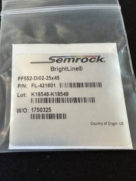 Ff409-di03-25x36 Semrock Fl-421601 Brightline Dichroic Filter Clean