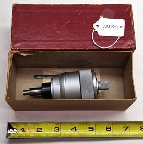 Starrett T465l Micrometer Head 1 Inch Range .0001 Grads. Satin Chrome Finish Usa