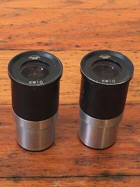 Kw10x Tiyoda Kw10 Microscope Eyepieces 23.2mm Nice