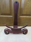 Unbranded Vintage Chinese Hard Wood Plate Stand For Charger Tall