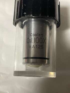 70824 Unitron 100x Oil N.a. 1.25 Rms Microscope Objective Lens