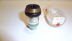 184902 Wild Heerbrugg Pl Fluotar 20x/0.45 Objective Lens # M20 Scope Demo Unit