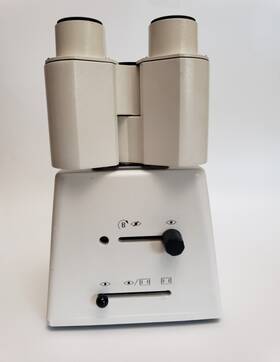 1005-828 Zeiss Axiovert 200 Binocular Phototube 45 /23 With Bertrand And Shutter
