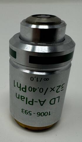 1006-593 Zeiss Ld A-plan 32x /0.40 Ph1 /1.0 Part#1006-593 Objective Rms Thread