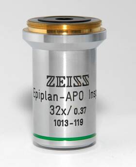 1013-119 Zeiss Objective Lens Epiplan-apo 32x/0.37 Insp. Rms Mount
