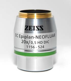 1156-524 Zeiss Ec Epiplan-neofluar Objective Lens 20x/0.50 Hd Dic Inf/0 M27