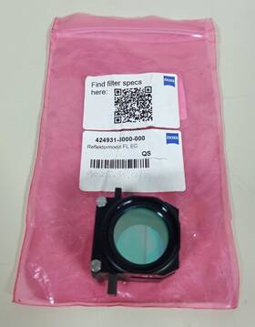424931-0000 Zeiss Microscope Reflector Module Fl Ec P&c Fs 91 He Led For Axio