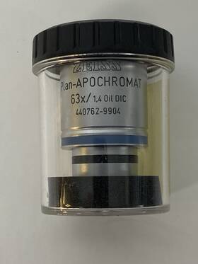 440762-9904 Zeiss Plan-apochromat 63x/1.4 Oil Dic /0.17 Microscope Objective 440762-9904 Zeiss Plan-apochromat 63x/1.4 Oil Dic /0.17 Microscope Objective