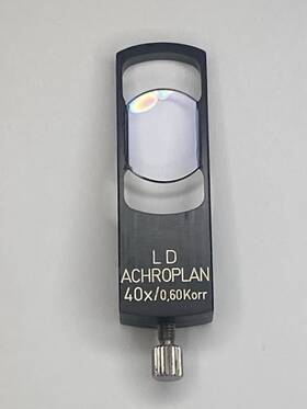 444455 Zeiss Ld Achroplan 40x/0.60 Korr Prism Slider Has Delamination