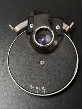 445273 Zeiss 44 52 73 Axioskop Axioplan Microscope Condenser With Iris Diaphragm 0.9 Na