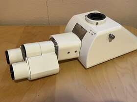 452342 Zeiss Tilting Ergo Trinocular Microscope Head Axioskop 2