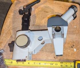 475003-9902 Zeiss Carl Microscope Head 47 50 03 9902 W Objectives 47-50 39 And 33 Parts