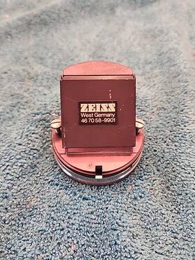 467058-9901 Zeiss 58-9903 Standard Microscope Iris Diaphragm West Germany Great Shape
