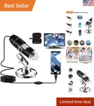 High Precision Usb Microscope With 8 Led Lights & Metal Stand - Capture Explore. Fixed Price $36.99.