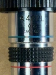 Olympus Microscope Objective A 40X Pl 0.65 160/0.17. Fixed Price $110.00.
