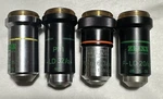 Lot Of 4 Zeiss Microscope Lens. Fixed Price $100.00.