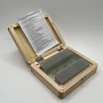 Amscope 25PC Glass Prepared Microscope Slides Specimen Set Wooden Case PS25. Fixed Price $22.00.