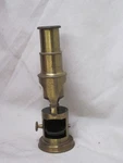 Antique Marked Made In France Portable Brass Drum Field Microscope. Fixed Price $105.60.