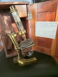 Antique Bausch & Lomb Microscope Rochester Ny # 18123 For Repair Display. Fixed Price $255.00.