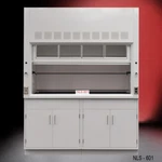Fisher American 6' Fume Hood W/ Storage Sash & Service Valves E2-208. Fixed Price $8950.00.