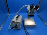 Unitron Zsb Binocular Microscope No. 894746 With Excel XL36496 Light Source. Fixed Price $189.00.