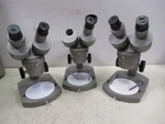 Lot Of 3 Olympus Binocular Stereo Microscopes Vt-ii Laboratory Student Devices. Fixed Price $299.95.