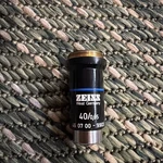 Zeiss Microscope Lens Objective 40/0.65 40X 0,65 (160/0.17) Blue 46 07 00-9903. Fixed Price $16.99.