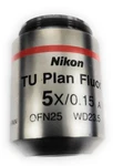 Nikon Microscope Tu Plan Fluor 5X/0.15 OFN25 Objective Lens MUE12050 200MM. Fixed Price $339.99.