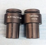Pair Of Carl Zeiss Axioskop 40 1016-758 W-pl 10X/23 Microscope Eyepieces. Fixed Price $249.99.