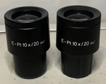 Carl Zeiss E-pl 10X/20 Microscope Eyepieces 44 42 31 (pair) #6. Fixed Price $195.00.
