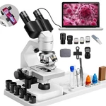 2000X Zoom Binocular Optical Microscope With Electronic Eyepiece, Laboratory. Fixed Price $123.40.