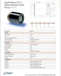 Ophir Supir 50MM F1.7 Lwir Infrared Lens For Flir. Fixed Price $399.00.
