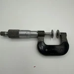 128 Mitutoyo 123-125 Spindle Disc Micrometer Res .001 0-1". Fixed Price $40.00.