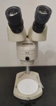 Olympus SF10 Binocular Microscope Head W/ Stand. Fixed Price $175.00.