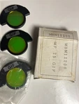 Nikon Microscop Filter, Green Interference Drop-in Frame, MBN12200, Wf 25 Gif. Fixed Price $30.00.