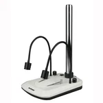 Amscope TSDG-2G Microscope Table Stand With Built Dual Gooseneck Illuminator. Fixed Price $198.99.